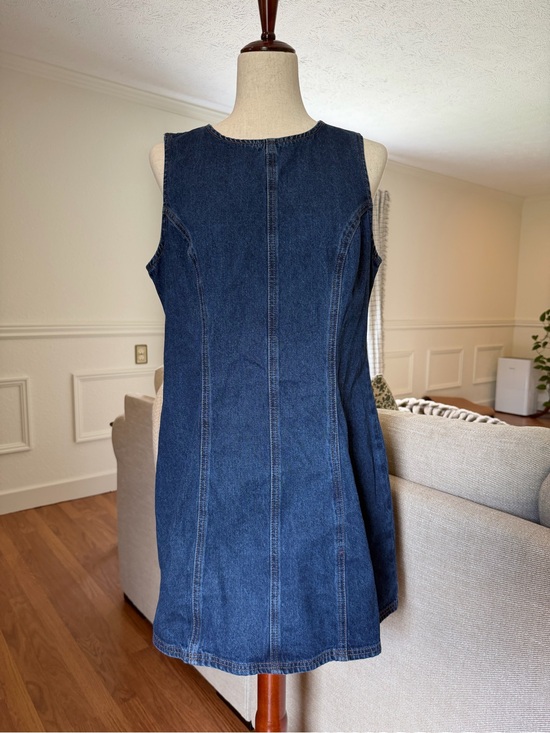 Cider Dresses & Skirts - Cider Dark Blue Denim Shift Dress